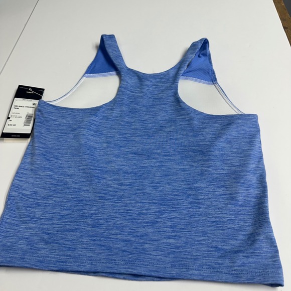 Adidas Kids Melange Training Tank Top Blue Light Blue Size M 10 12 NEW - Picture 5 of 5